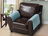 Накидка на подлокотники из микрофибры TANGO SOFA бирюзовая 70x70 (1шт)