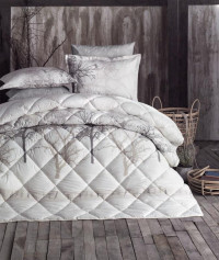 Покрывало из хлопка стеганое KARVEN Y923 MIDAS V2 BEJ 180х240 с наволочкой 50х70