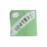 Полотенце детское махровое с уголком KARVEN D037 BASKILI KUNDAK yesil v1 90х90