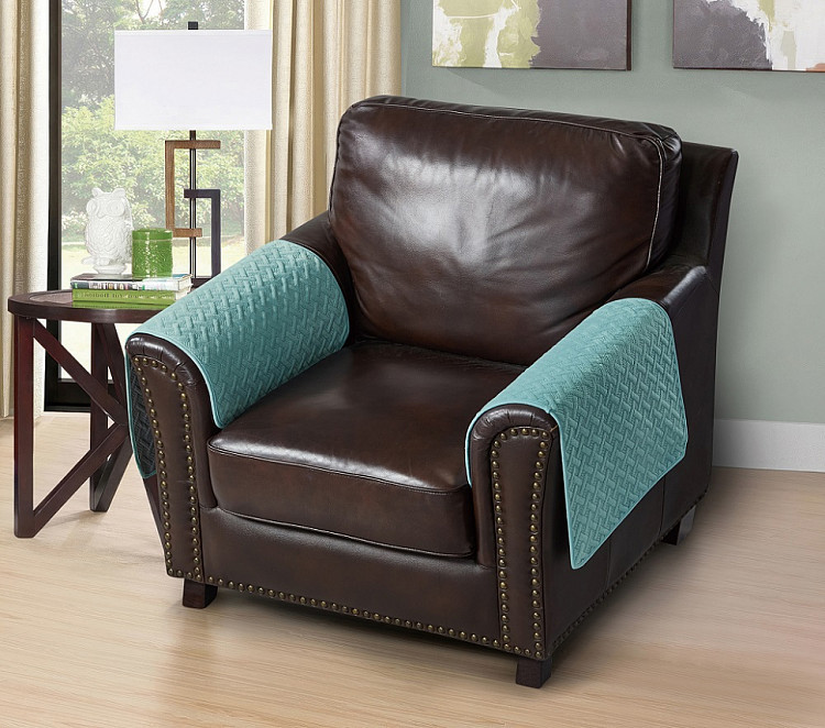 Накидка на подлокотники из микрофибры TANGO SOFA светло-зеленая 70x70 (1шт)