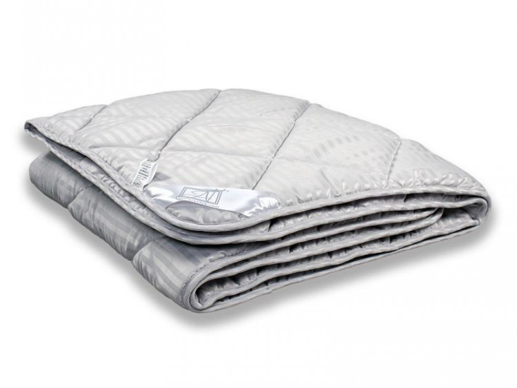 Одеяло стеганое АЛЬВИТЕК SILKY DREAM ОМСВ-О-20 жемчужно-серое 172x205 легкое