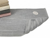 Коврик для ног махровый хлопковый KARVEN KV434 WAY acik gri 50х80