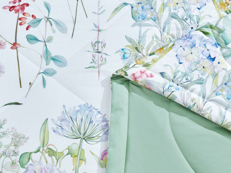 Постельное белье с летним одеялом из египетского хлопка Premium ASABELLA 1380-OSPS 50х70 (2шт) 1,5-спальное