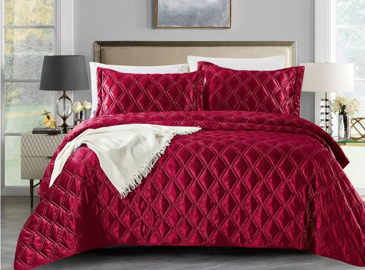 Покрывало с наволочками тонкое велюровое TANGO BACCARA BAC-14 240х260