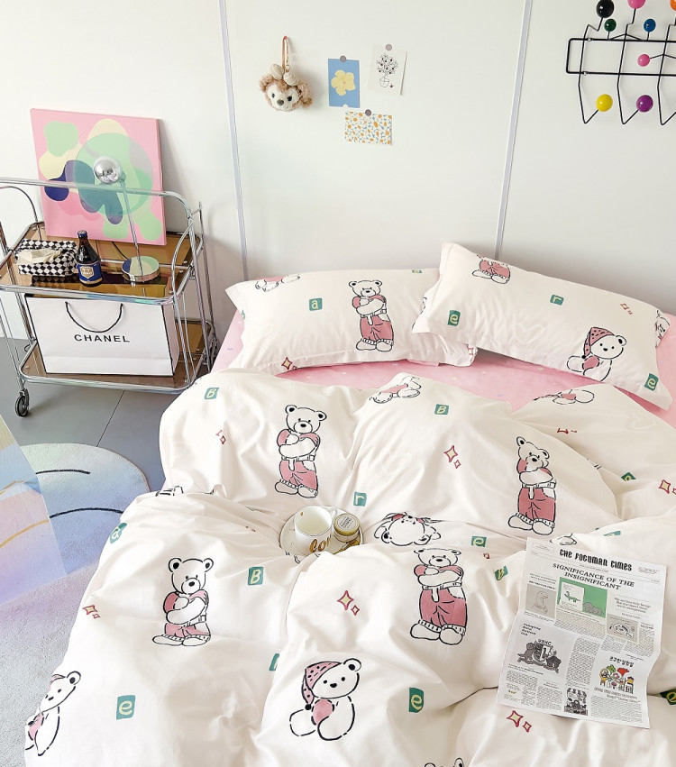 Постельное белье из твил-сатина TANGO тедди 70х70 (2шт) 1,5-спальное