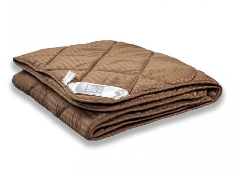 Одеяло стеганое АЛЬВИТЕК SILKY DREAM ОМСВ-О-15 шоколадное 140x205 легкое