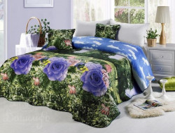 Покрывало с наволочками тонкое велюровое TANGO FLANELLI TER-2021/01 240х260