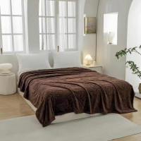 Плед из микрофибры TANGO БАБОЧКИ коричневый 200х220