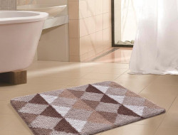 Коврик из микрофибры TANGO RAINBOW ГЕОМЕТРИЯ коричневый 40х60