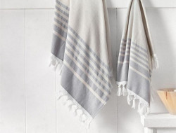 Полотенце махровое хлопковое SAREV H964 LOVINA V1 бежевое 50х90