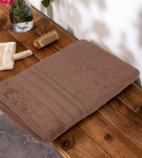 Полотенце махровое хлопковое KARVEN PETEK BORDUR DUZ H5160 LUX COTTON murdum 70х140