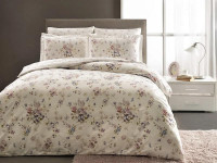 Постельное белье из сатина TAC DIGITAL CLAUDINE лиловое евро