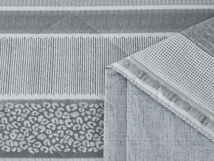 Постельное белье из сатина с летним одеялом ASABELLA Полоса везения 50х70 (2шт) 1,5-спальное