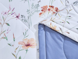 Постельное белье с летним одеялом из египетского хлопка Premium ASABELLA 2053-OSPS 50х70 (2шт) 1,5-спальное