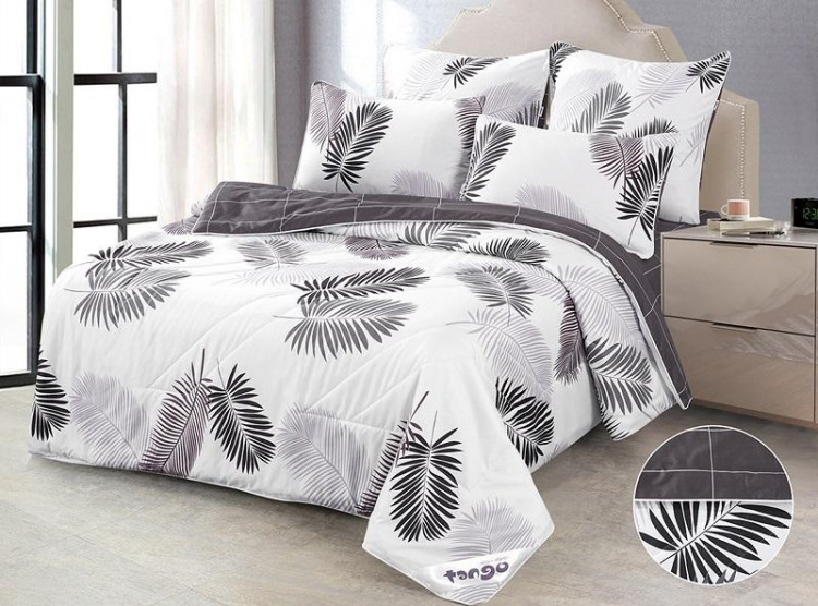 Постельное белье из микросатина с одеялом TANGO DE VERANO Y-02 50х70 (2шт) евро