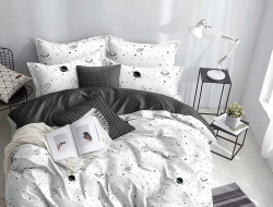 Постельное белье из микросатина TANGO планеты 70х70 (2шт) 2-спальное