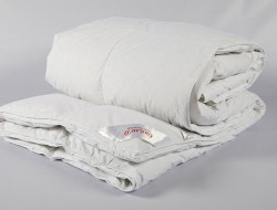 Одеяло кассетное с бортиком из серого гусиного пуха SAILID CLASSIC D-T-2 172х205 теплое