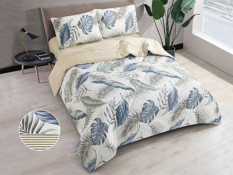 Постельное белье из твила с одеялами TANGO PRIMAVERA кримси семейное