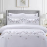 Постельное белье из египетского хлопка Premium с вышивкой ASABELLA Акварельные каскады 50х70 (2шт) и 70х70 (2шт) евро