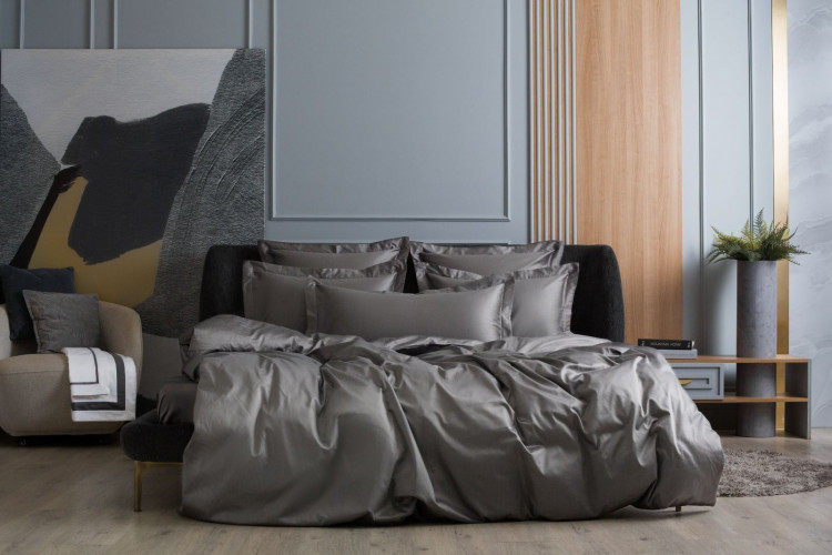 Простыня из египетского хлопка GERMAN GRASS Graphite Allure Grass 240х260