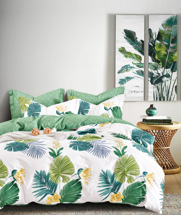 Постельное белье из твил-сатина TANGO ферна 70х70 (2шт) 1,5-спальное