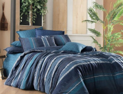 Постельное белье из поплина SAREV FANCY N225 JACK V1-MAVI 50х70 (1шт) 1,5-спальное