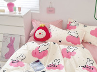 Постельное белье из твил-сатина TANGO cute bunny 50х70 (2шт) 1,5-спальное