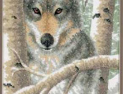 Набор для вышивания DIMENSIONS 03228 Зимний волк 36x23 см