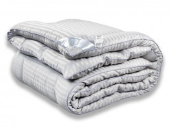 Одеяло стеганое АЛЬВИТЕК SILKY DREAM ОМСВ-22 жемчужно-серое 200x220 всесезонное