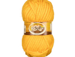 Пряжа ADELIA FAST №03 желтая 78% акрил, 22% шерсть, 3 шт х 150 гр, 45 м +/- 2 м