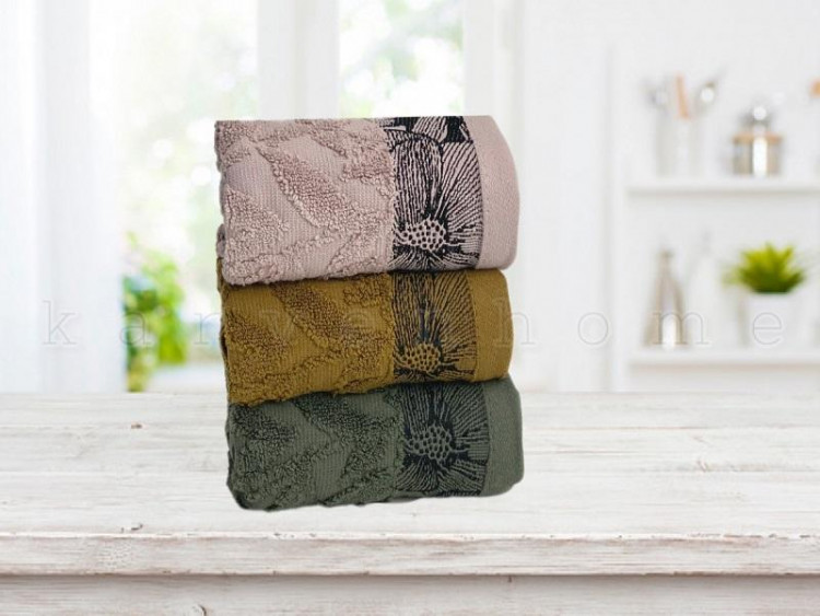 Набор кухонных полотенец махровых хлопковых KARVEN HM719 BEGONYA V1 30х50 (3шт)