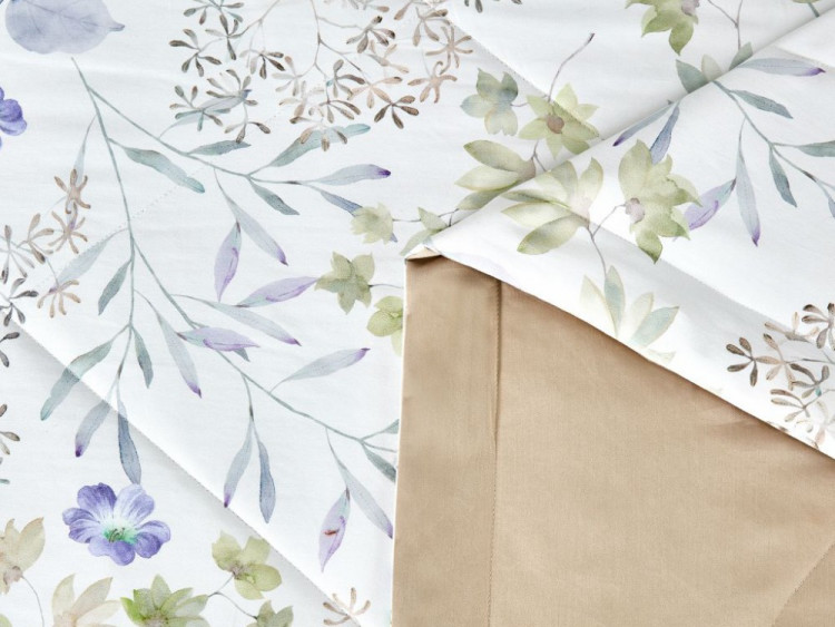 Постельное белье с летним одеялом из египетского хлопка Premium ASABELLA Гармония 50х70 (2шт) 1,5-спальное