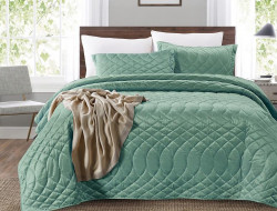 Покрывало с наволочками тонкое велюровое TANGO ROXETTE ROX-04 240х260