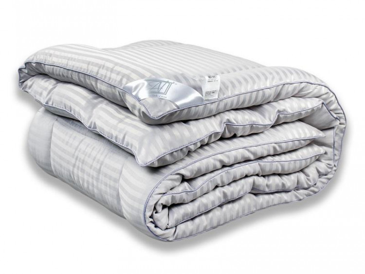 Одеяло стеганое АЛЬВИТЕК SILKY DREAM ОМСВ-20 жемчужно-серое 172x205 всесезонное