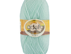 Пряжа ADELIA TINA №180 ментоловая 100% акрил, 5 шт х 100 гр, 308 м +/- 10 м