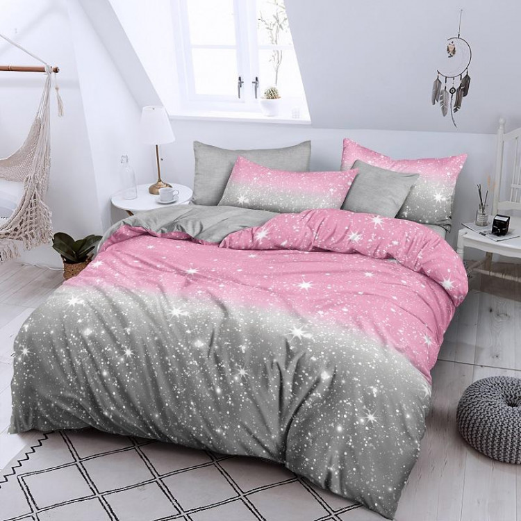 Постельное белье из микросатина TANGO космос 50х70 (1шт), 70х70 (1шт) 1,5-спальное