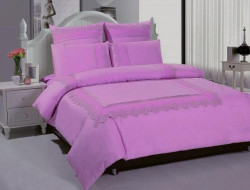 Постельное белье из сатина с гипюром TANGO GPR-07 GIPUR 50х70 (2шт), 70х70 (2шт) евро