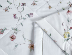 Постельное белье из египетского хлопка Premium с летним одеялом ASABELLA Нежные мечты 50х70 (2шт) евро