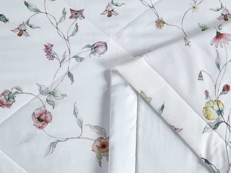 Постельное белье из египетского хлопка Premium с летним одеялом ASABELLA Нежные мечты 50х70 (2шт) евро