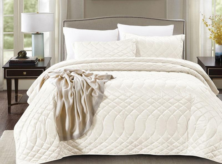 Покрывало с наволочками тонкое велюровое TANGO ROXETTE ROX-05 240х260