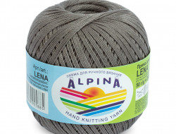Пряжа ALPINA LENA №42 серая 100% мерсеризованный хлопок 10 шт х 50 гр, 280 м +/- 15 м