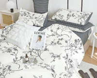 Постельное белье двухстороннее из твил-сатина SAILID BP-162-4 семейное