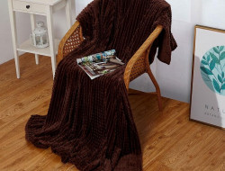 Плед из велсофта АЛЬВИТЕК SOFT PLUSH CARRE 004-SP 150х200