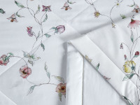 Постельное белье из египетского хлопка Premium с двумя летними одеялами ASABELLA Нежные мечты 50х70 (2шт) семейное