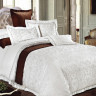 Постельное белье из жаккарда с оборкой KARVEN N008-607 50х70 (2шт), 70х70 (2шт) евро