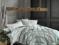 Покрывало из хлопка стеганое KARVEN Y923 LUVI V1 MINT 180х240 с наволочкой 50х70