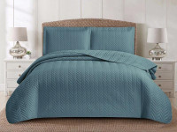 Покрывало тонкое из микрофибры TANGO AMZ MARRAKECH серо-голубое 215х240