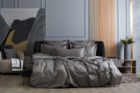 Простыня на резинке GERMAN GRASS Graphite Allure Grass 200х200x40