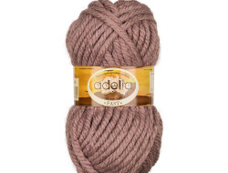 Пряжа ADELIA FAST №08 коричневая 78% акрил, 22% шерсть, 3 шт х 150 гр, 45 м +/- 2 м