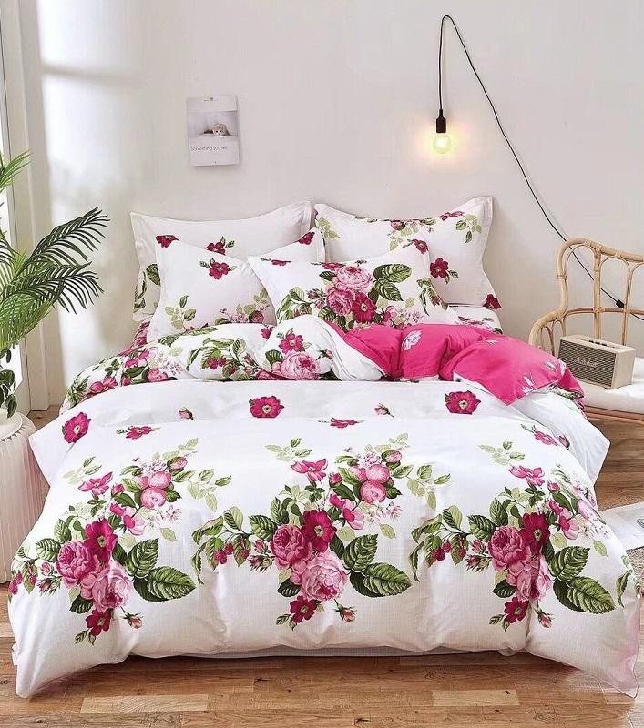 Постельное белье двухстороннее из твила TANGO роузи 50х70 (2шт), 70х70 (2шт) евро